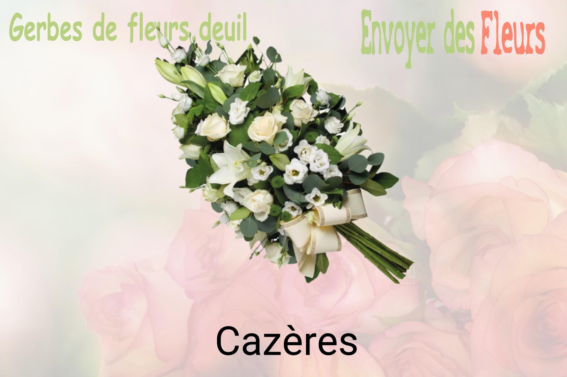 Gerbe de fleurs de deuil livrée à Cazères